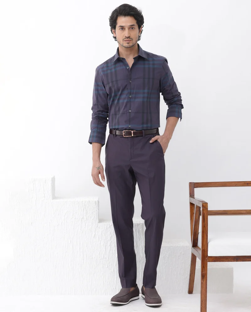 Rare Rabbit Men's Cotton Check Shirt