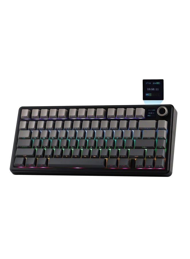 EPOMAKER X AULA F75 MAX Tri-Mode Wireless Gaming Keyboard, TFT Screen, Knob, Hot Swappable, 2.4GHz/Type-C/BT5.0, Gasket Creamy, for PC/Mac/Office/Gaming (Caramel) - Image 1
