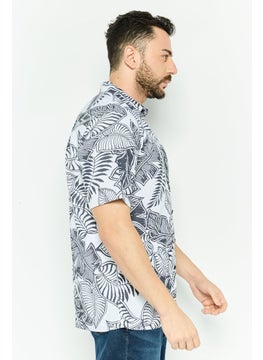 QUIKSILVER Men Comfort Fit Short Sleeve Allover Print Casual Shirts , White  - Image 2