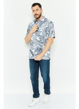 QUIKSILVER Men Comfort Fit Short Sleeve Allover Print Casual Shirts , White  - Image 1