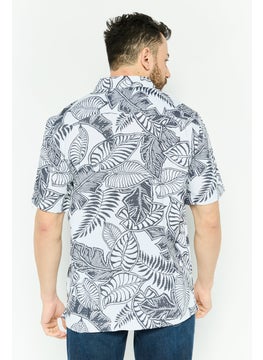 QUIKSILVER Men Comfort Fit Short Sleeve Allover Print Casual Shirts , White  - Image 3