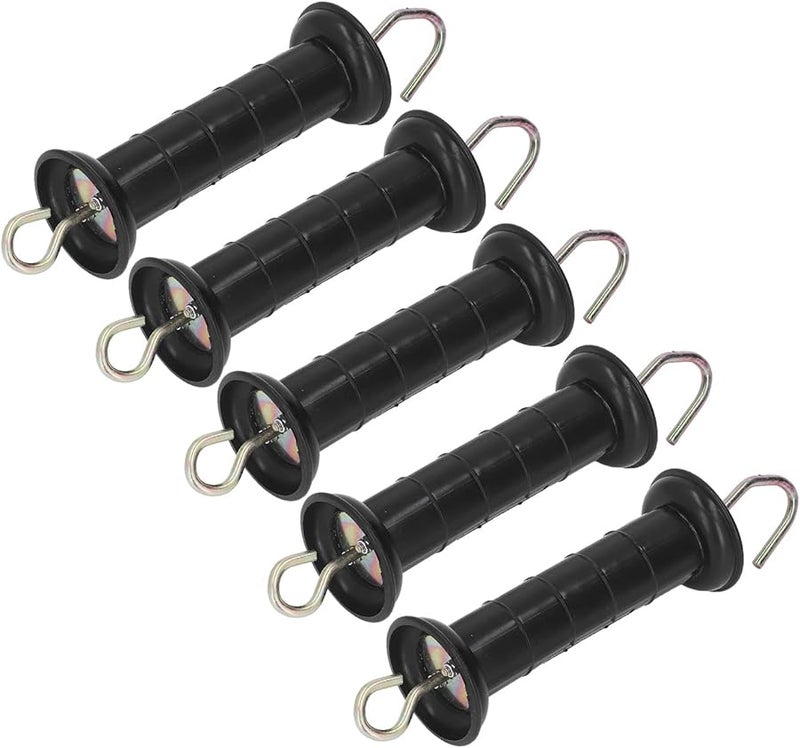 5 Pack Insulated Electric Fence Handles with Metal Hooks for Livestock Protection - Image 3