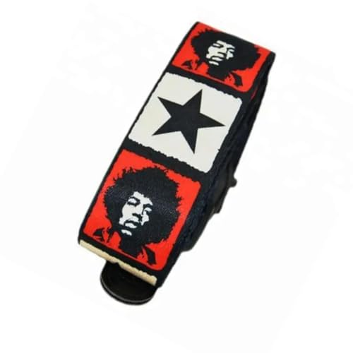 IMAGINEA Guitar Strap Belt with PU Leather Ends | Modern & Comfortable Design Adjustable Guitar Strap (Bob-Marley) - Image 2