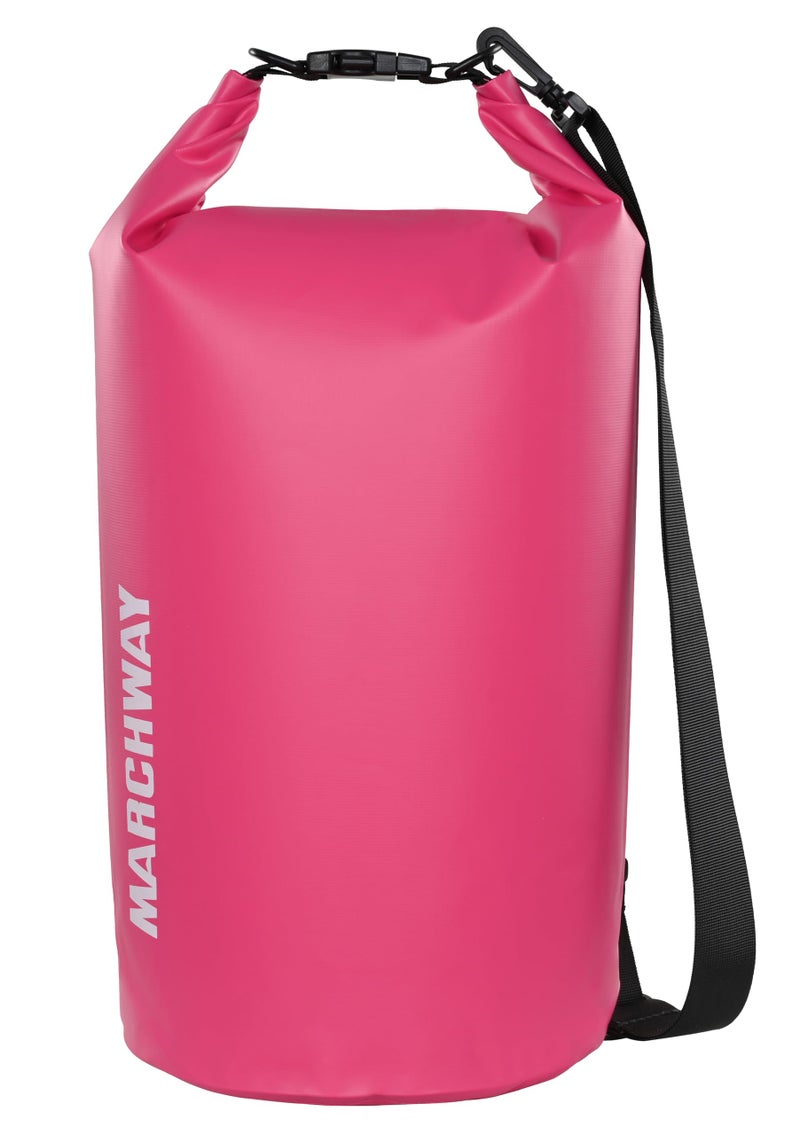 MARCHWAY Floating Waterproof Dry Bag Backpack 5L/10L/20L/30L/40L, Roll Top Sack Keeps Gear Dry for Kayaking, Rafting, Boating, Swimming, Camping, Hiking, Beach, Fishing (Pink, 40L) - Image 1