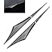 Qurbuns 2 PCS Car Side Door Blade Wing Emblem Stickers 3D Zinc Alloy Creative Fender Side Wing Emblem Badge Sport Style Fender Decals Modified Exterior Accessories for Cars SUVs Carbon Fiber - Image 2