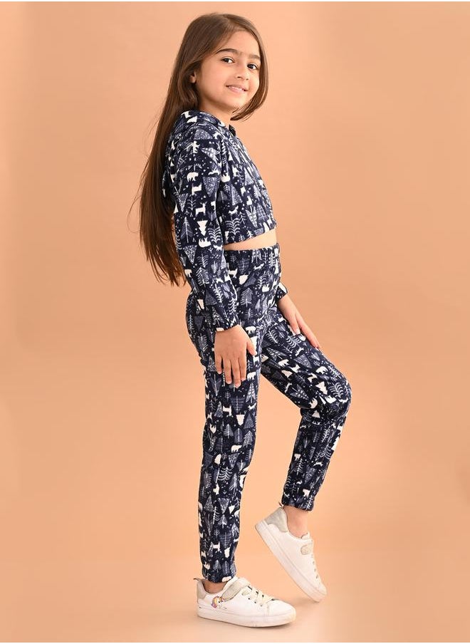 LILPICKS - All Over Print Hooded Top & Joggers Set by Styli - Image 1