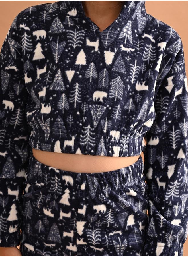 LILPICKS - All Over Print Hooded Top & Joggers Set by Styli - Image 1