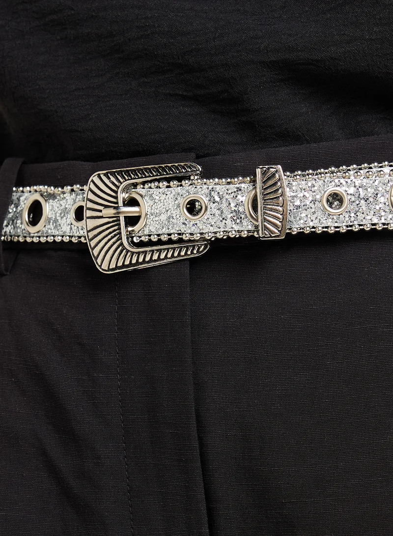 Ginger Embellished  Metallic Belt