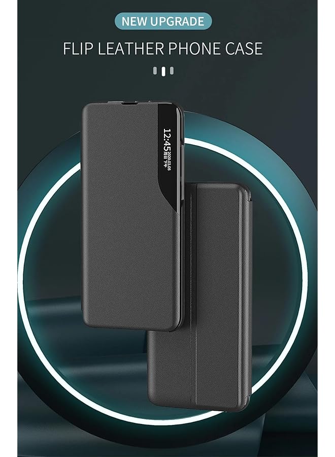 إيروريكس جراب جلدي متوافق مع هاتف Honor X9C 5G جراب هاتف مغناطيسي غير لامع مضاد للسقوط مع نافذة ذكية ووظيفة حامل، غطاء واقٍ مقاوم للصدمات أرجواني - Image 2