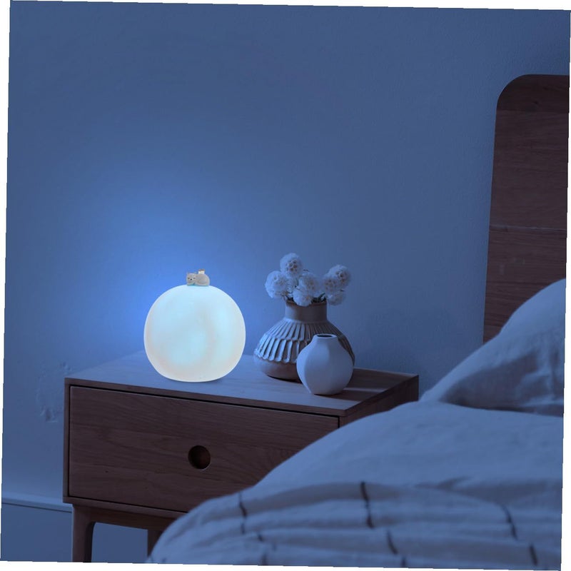 USB Rechargeable Moon Night Lamp Touch Control Bedside Night Light Nursery Bedroom - Image 5