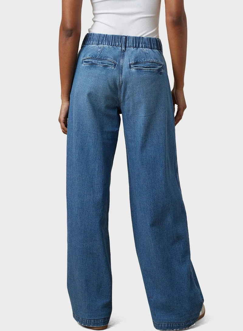 American Eagle High Waist Baggy Jeans