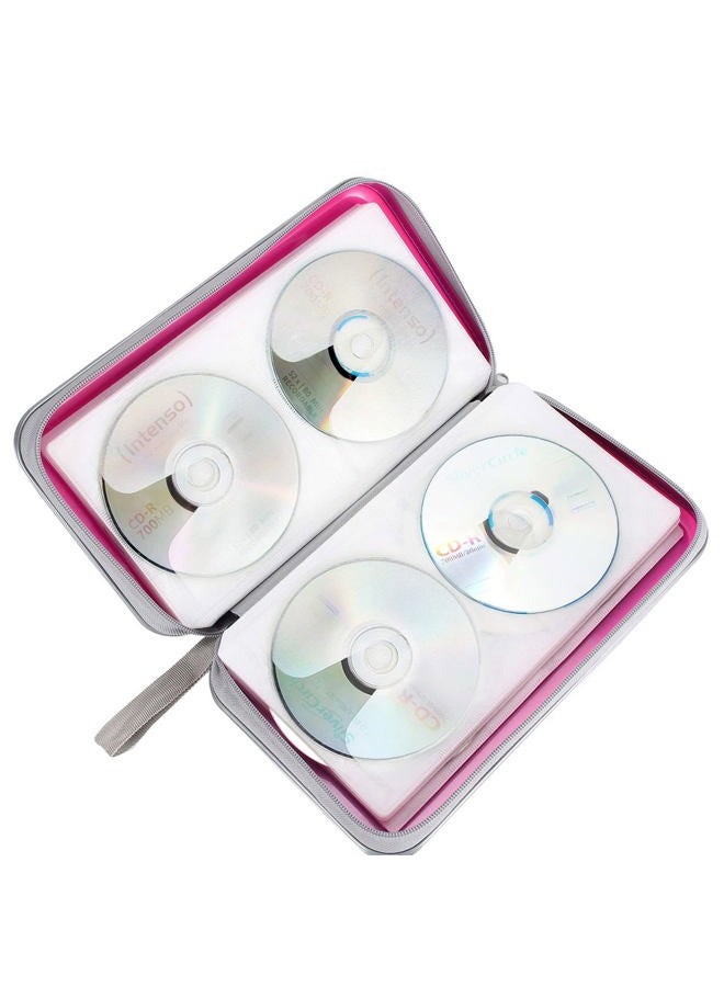 Siveit 80 Capacity Heavy Duty CD/DVD Wallet Binder, Storage, Case, Bag, Holder, Booklet (Pink) - Image 5