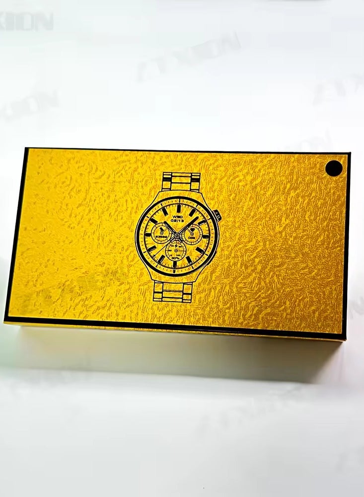 SMARTi Tech & Trove Watch 4 Pro Golden Edition Smartwatch – Advanced Bluetooth Calling, Wireless Charging,HD Round Display, Sports & Fitness Modes, Heart Rate & Sleep Monitor, IP67 Waterproof, Compatible with Android and iOS - Image 4