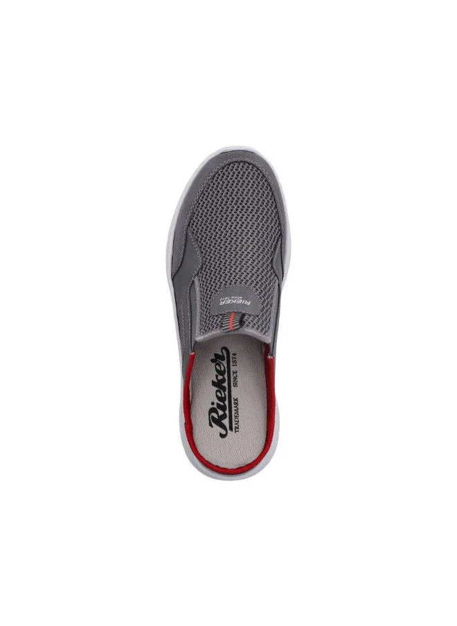 ريكر Rieker Mens Casual Clogs 13195-45 Bastia Grey 116-1081