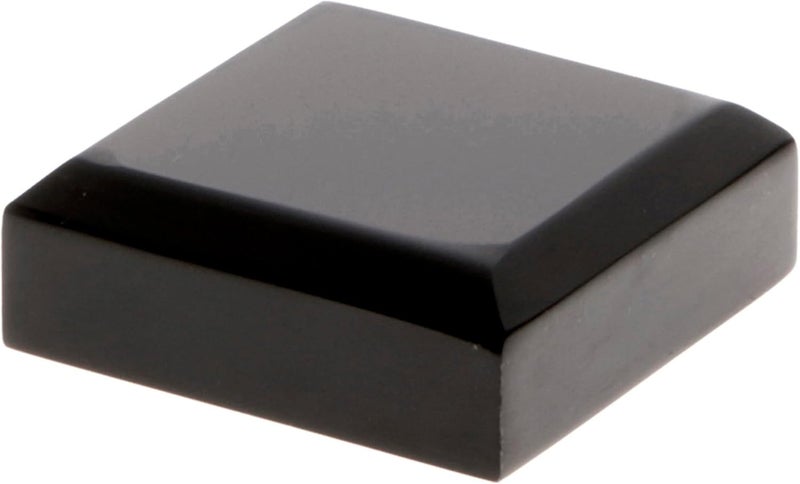 Plymor Black Acrylic Square Beveled Display Base, 0.75" H x 2" W x 2" D