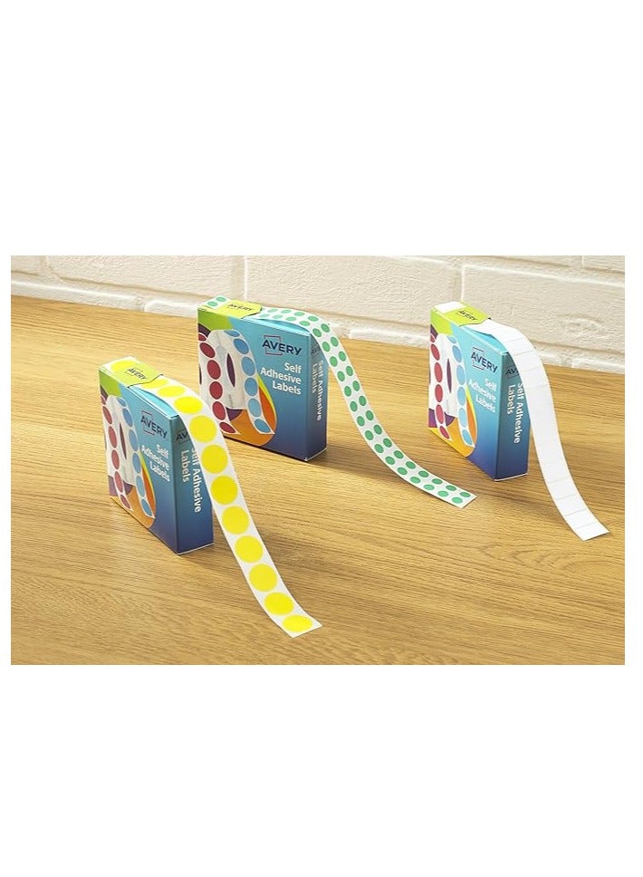 Avery 24-404 Self Adhesive Circle Labels Dispenser (19 mm Dia, 1120 Labels) - White - Image 2
