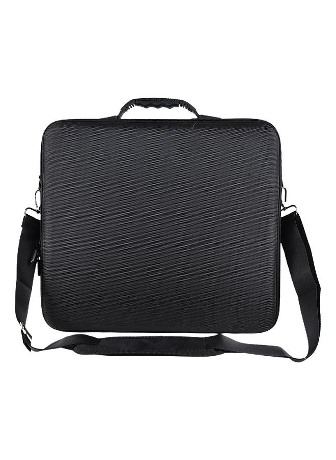 Generic Pool Ball Bag American Black Eight Ball Storage Bag Case Canvas Foam Can Hold 17 American Balls With Plastic Handle and Retractable Strap Billiard Accessories  - Image 3