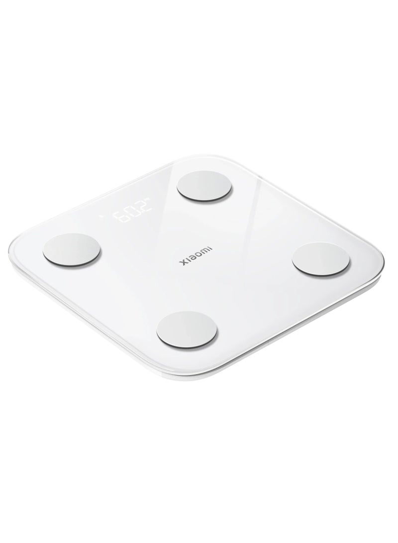 Xiaomi Body Composition Smart Scale S400 13 Body Metrics, High-Precision BIA Sensors, Bluetooth Sync, Auto User Recognition, LED Display, Tempered Glass, Pregnancy Mode, 150kg Capacity – White - Image 3
