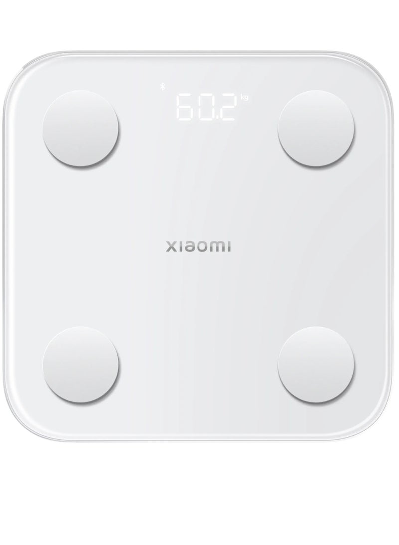 Xiaomi Body Composition Smart Scale S400 13 Body Metrics, High-Precision BIA Sensors, Bluetooth Sync, Auto User Recognition, LED Display, Tempered Glass, Pregnancy Mode, 150kg Capacity – White - Image 1