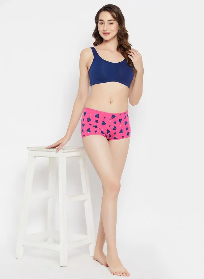 Clovia Navy Non-Padded Non-Wired Full Coverage Everyday T-Shirt Bra