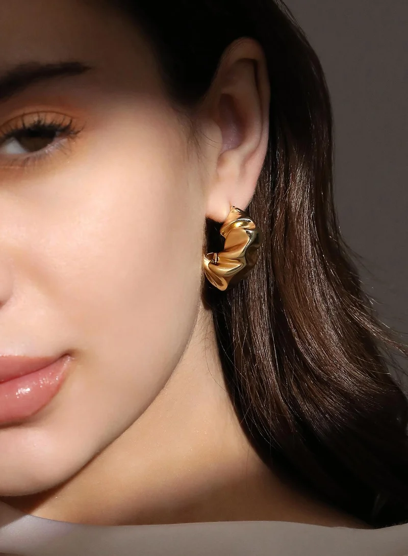 SOHI Crumble Artificial Hoop Earring Jewellery