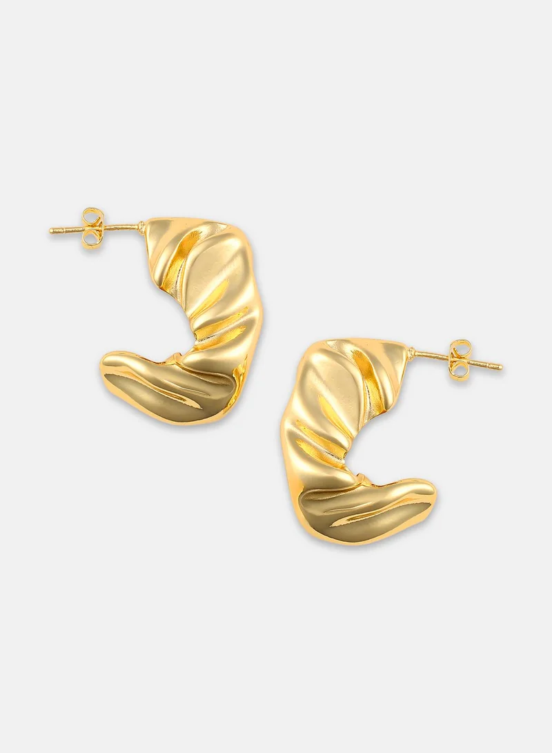 SOHI Crumble Artificial Hoop Earring Jewellery