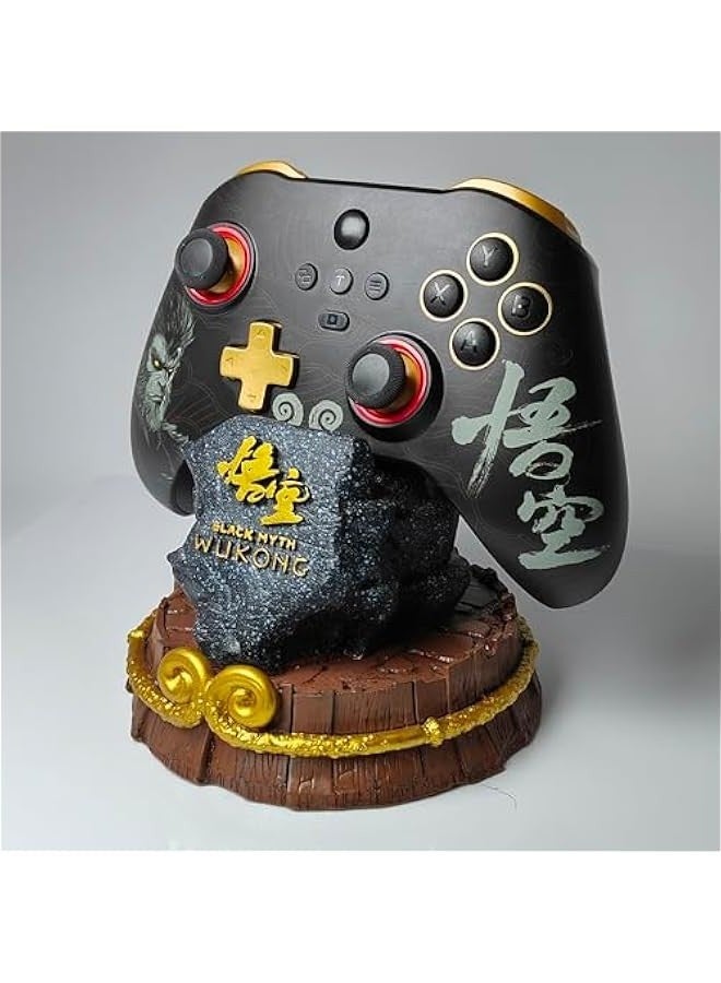 Black Myth Game Controller Display Stand for Xbox ONE PS5 PS4 PC Steelseries Steam, Game Controller Bracket Gamepad Desktop Handle with Golden Hoop, Ornaments Decorations Gift  - Image 1