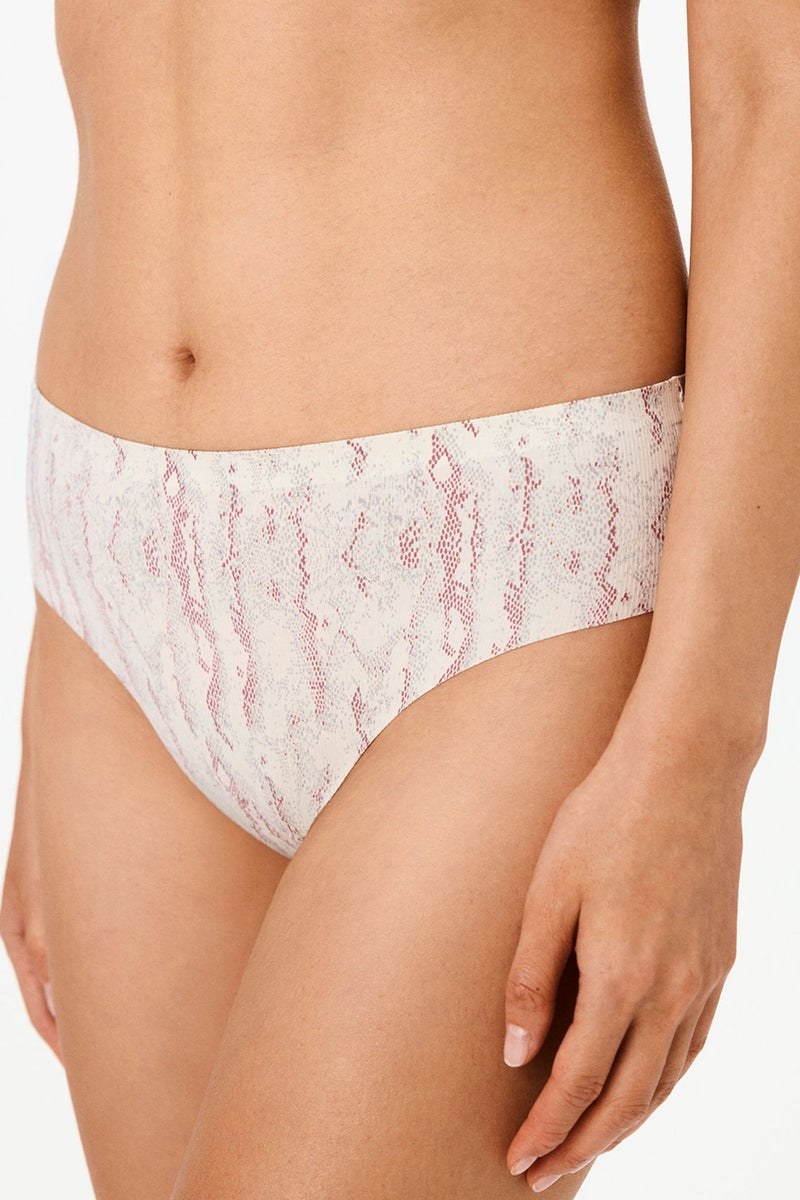 PENTI No-Show Fit Snake Print Hipster Briefs - Image 1