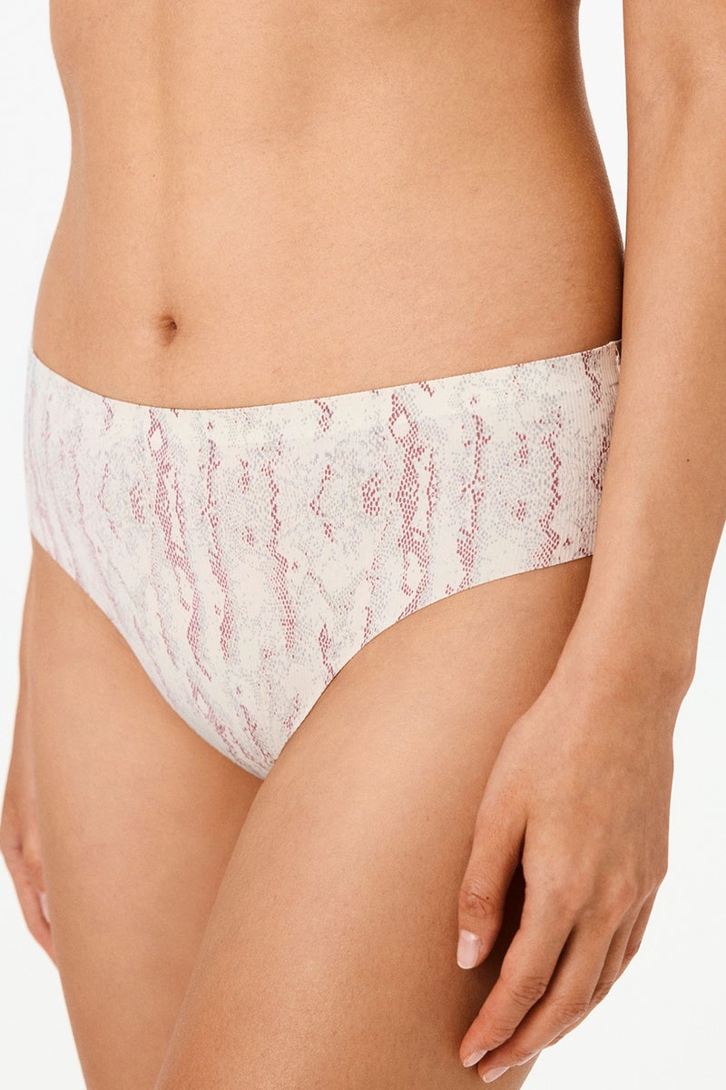 PENTI No-Show Fit Snake Print Hipster Briefs - Image 3