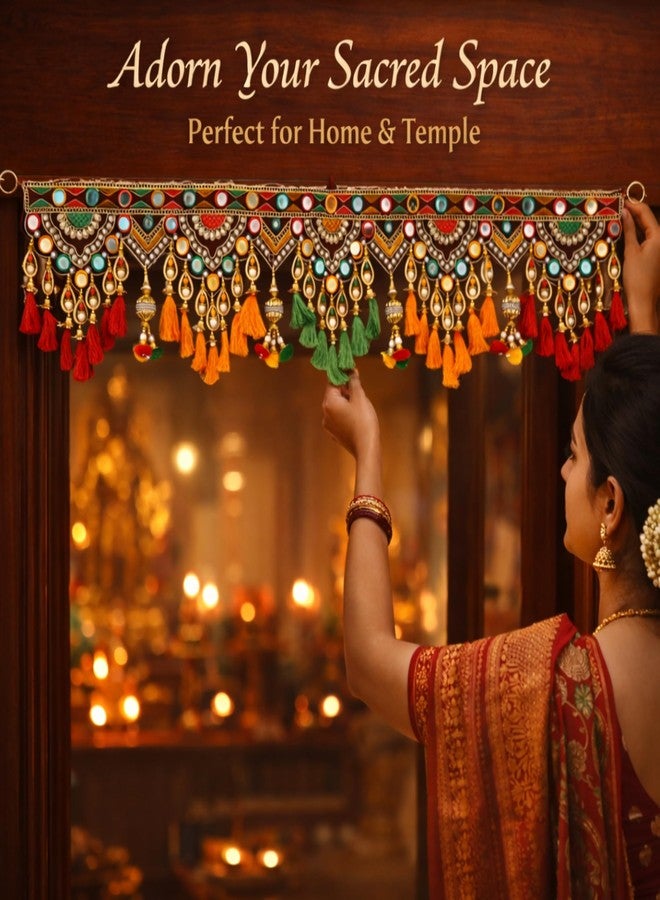 DK trades Traditional Entrance Main Door|Main Home Door Multi Pearl Beads And Thread Home Decoration Toran,91 Cm - Image 3