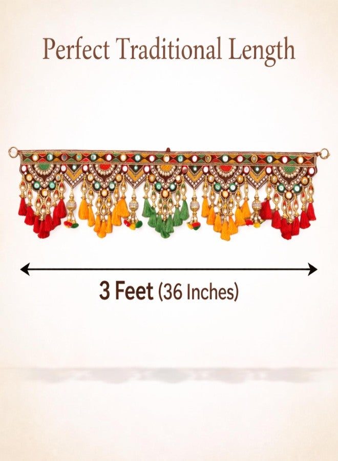 DK trades Traditional Entrance Main Door|Main Home Door Multi Pearl Beads And Thread Home Decoration Toran,91 Cm - Image 4