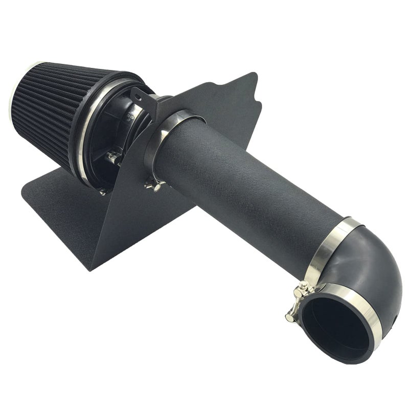 4Inch Cold Air Intake Kit with Heat Shield Filter Compatible for Dodge Magnum 20052008 Charger 20062010 Challenger 20082010 Chrysler 300 20052010 57L 61L V8 Black Tube Black Filter