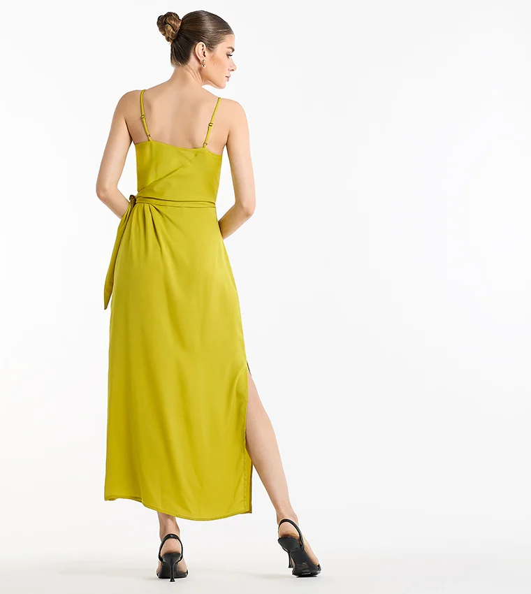 بي سي بي جي BCBG Satin Strappy Dress
