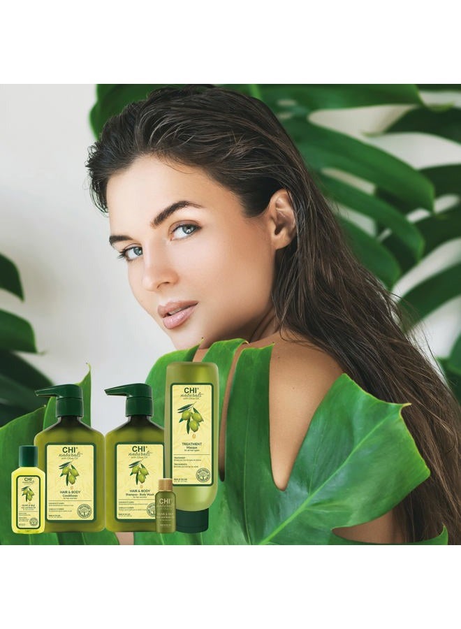 CHI Naturals with Olive Oil Hair Shampoo and Body Wash, 11.5oz - Image 5