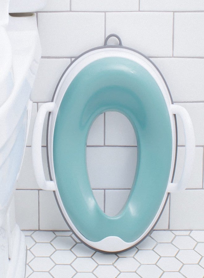 Prince Lionheart Tinkle Trainer Potty Seat - Sturdy Handles, Splash Guard, Non Slip Base - Fits Most Toilets, Comfortable Design - Glacier - Image 2