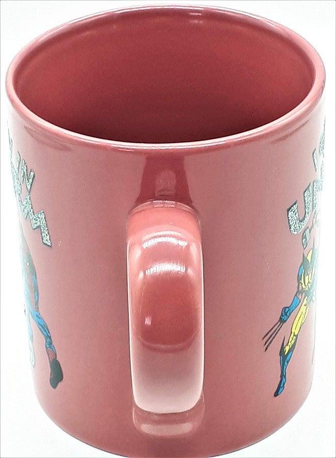 Silver Buffalo MC4232 Marvel Comics - I Heart Men in Uniform - Ceramic Mug, 14 Ounces, Multicolored - Image 5
