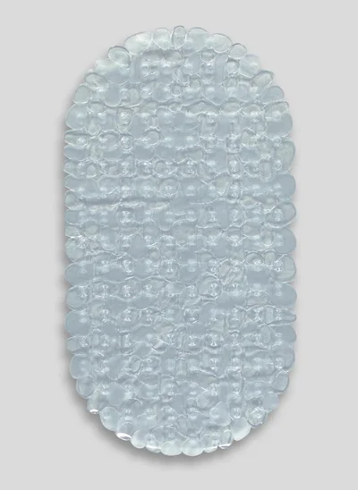 Matalan Pebble Rubber Bath Mat Clear