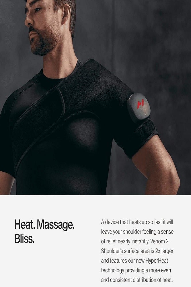 Hyperice Venom 2 Shoulder Heated Vibration Massage Therapy Recovery - Left Side - Image 4