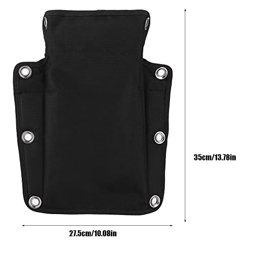 Glomora Scuba Harness Black Nylon Scuba Backplate Technical Scuba Diving Diver Harness with Back Plate Pad Suitable for Diving - Image 3