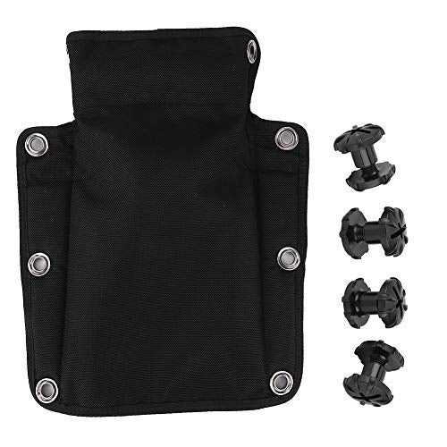 Glomora Scuba Harness Black Nylon Scuba Backplate Technical Scuba Diving Diver Harness with Back Plate Pad Suitable for Diving - Image 1