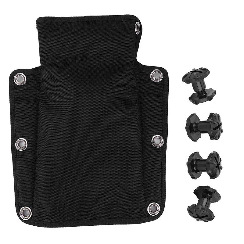 Glomora Scuba Harness Black Nylon Scuba Backplate Technical Scuba Diving Diver Harness with Back Plate Pad Suitable for Diving - Image 2