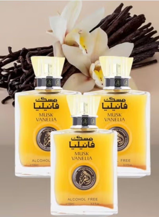 الفخر 3 قطع عطر مسك فانيليا 100مل - Image 1