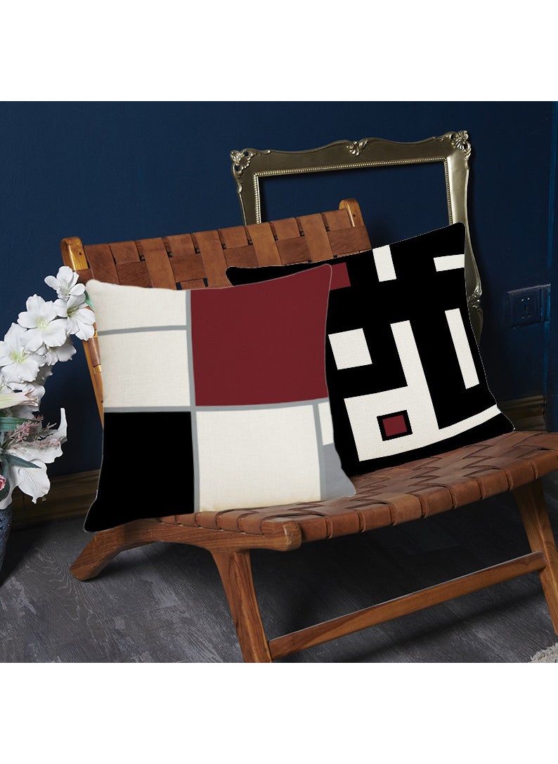 FASHION HOME - Set of 4 Cushion Covers Decorative Throw Pillow cases for Living Room Garden Outdoor Décor - Image 1