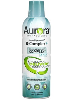 Aurora Nutrascience Mega-Liposomal B-Complex+, Organic Fruit, 16 fl oz (480 ml) 