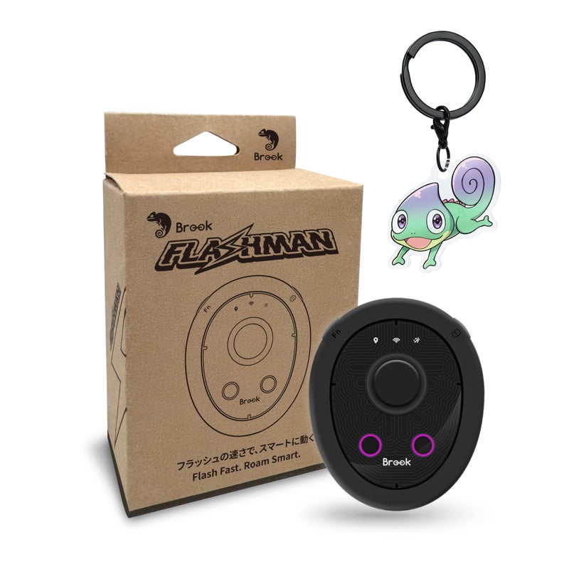 Brook Flashman Virtual GPS Joystick with Keychain for iPhone (iOS 17+), Bluetooth Location Controller with Teleport, Smart Roaming, Route Cruise, Coordinate Sharing, No Jailbreak【Exclusive Version】 - Image 1