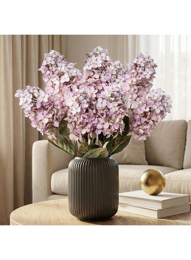 Ttranewsoo Faux Hydrangea Flower Hydrangea Artificial Flowers Hydrangea Bouquet Faux Flower Table Centerpieces for Home Wedding Bridal Bouquet Office Party DIY Floral Decor - Image 1