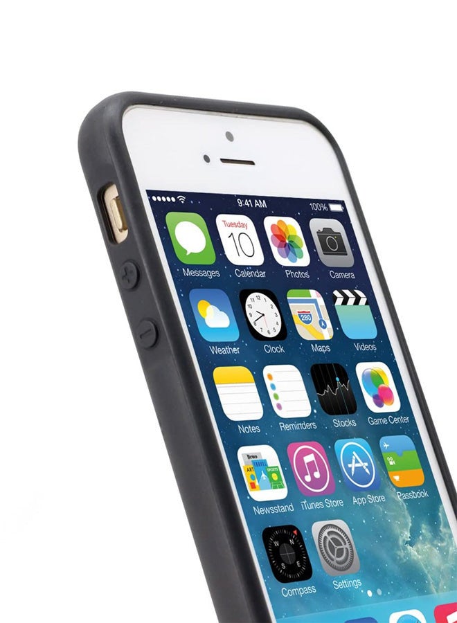 Tolwak Apple iPhone 5/5s/SE Protective Case Triangles Leather Shades Pattern - Image 3