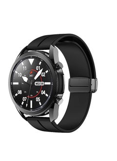 Generic 20mm Silicone Strap With Magnetic Folding Buckle For Amazfit GTS 4 Mini - Bip 3 - GTS 2 Mini- Amazfit GTS 2-Amazfit GTS 4  Black  - Image 4