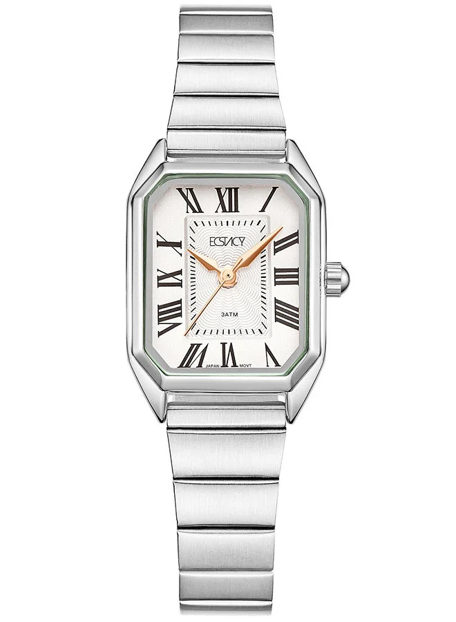 ECSTACY Women Analog Octagon Stainless Steel Wrist Watch E22506-SBSW