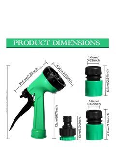 Generic Flexible 10m garden hose with accessories including a hose adapter with threaded coupling and an adjustable sprayer head, suitable for domestic and professional use  - Image 2